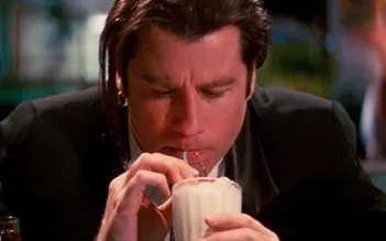 John Travolta e o milk shake do Pulp Fiction